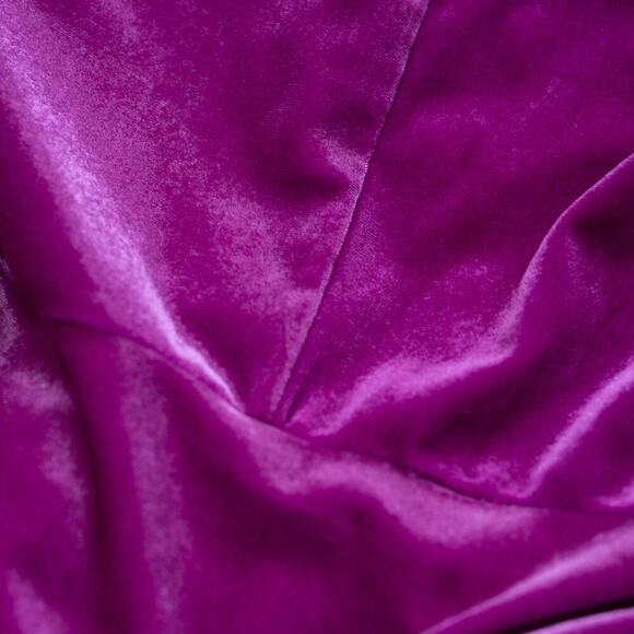 Atlein Collective Pink Velvet Ruched Dress - Size L - Picture 10 of 10